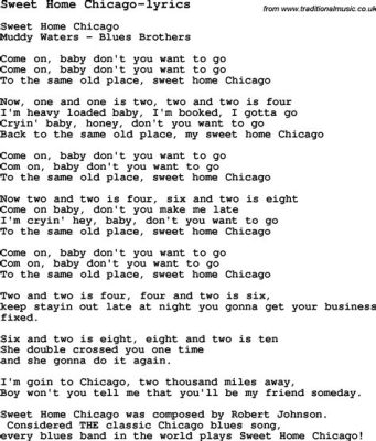 Sweet Home Chicago Een melancholieke blues-hymne met een aanstekelijk ritme